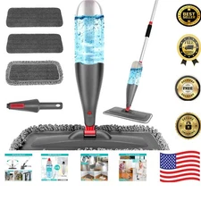 800ml Refillable Bottle Spray Mop with Wide Mop Head - Efficient Cleaning Sol...