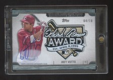 2017 TOPPS JOEY VOTTO HANK AARON AWARD AUTOGRAPH #D 4/10 RARE ON CARD AUTO HOF ?
