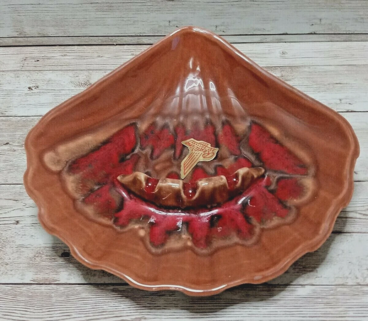 Vintage Red Wing Pottery SEA SHELL Ashtray 862. eBay