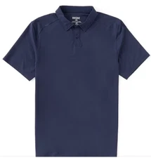 Rhone Navy Blue Delta Pique Short Sleeve Polo Shirt Performance Men NEW NWT