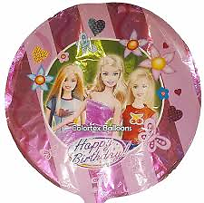 barbie foil balloon