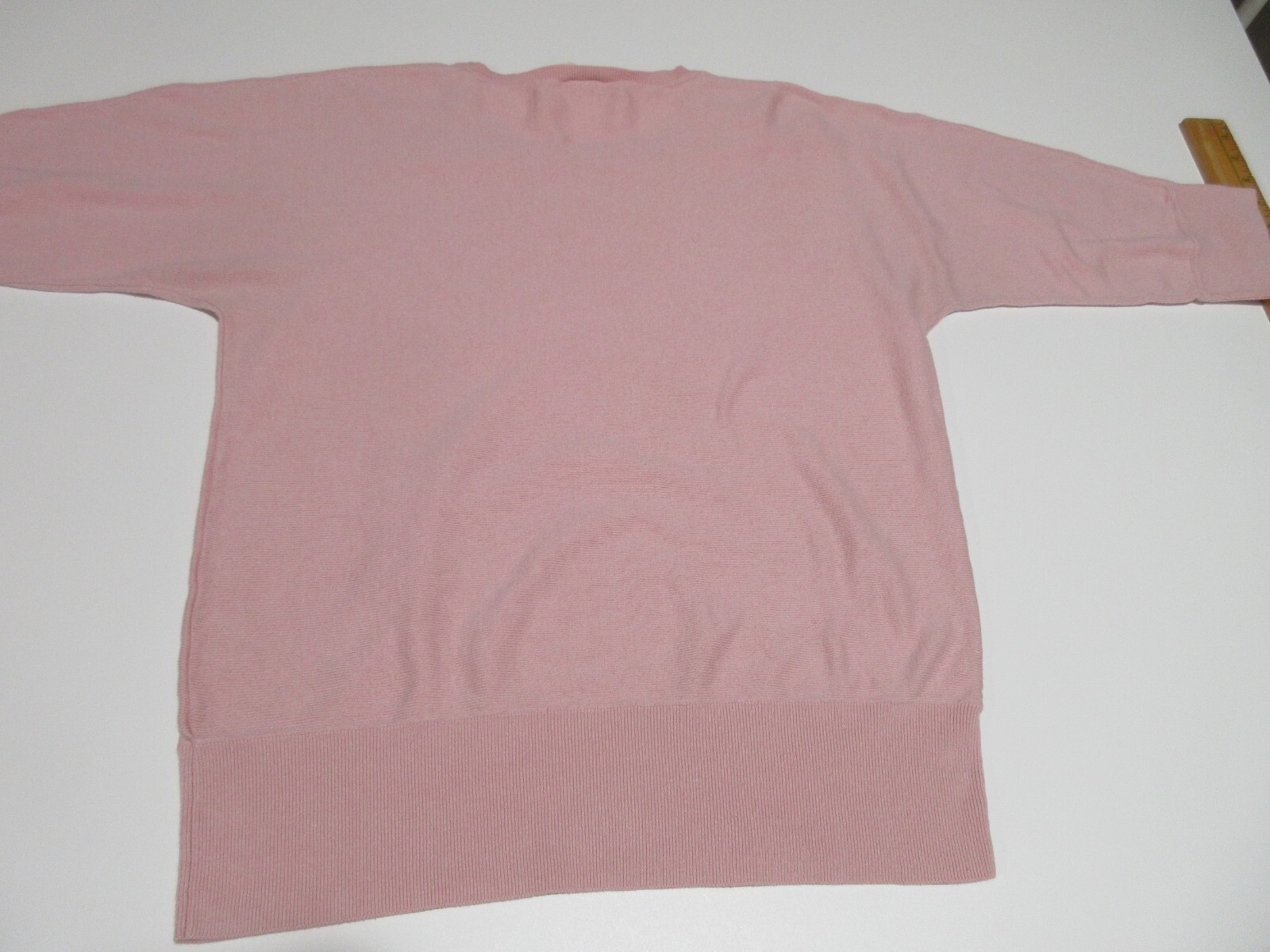 Sz 3 Chico's Light Pink Sweater Round Neck Box Cu… - image 9