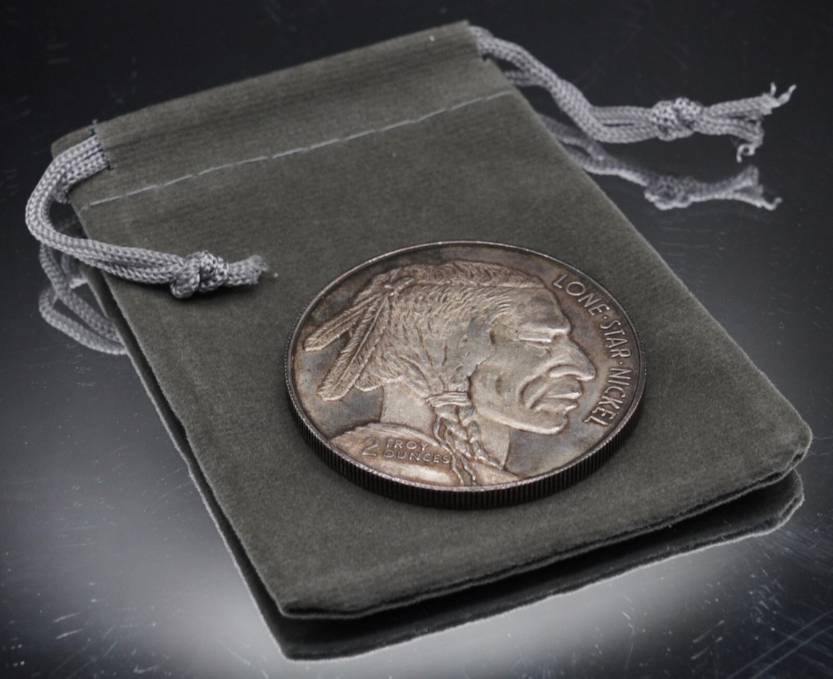 Dallas Specialty Mint Texas Indian Lone Star Buffalo 2oz 999