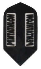 PENTATHLON Black Slim Dart Flights  100 Micron 5 sets (15 flights) w/track