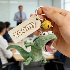 Hoppers Tom Lizard Plush Pendant Cartoon Stuffed Doll Backpack Hanging Gift
