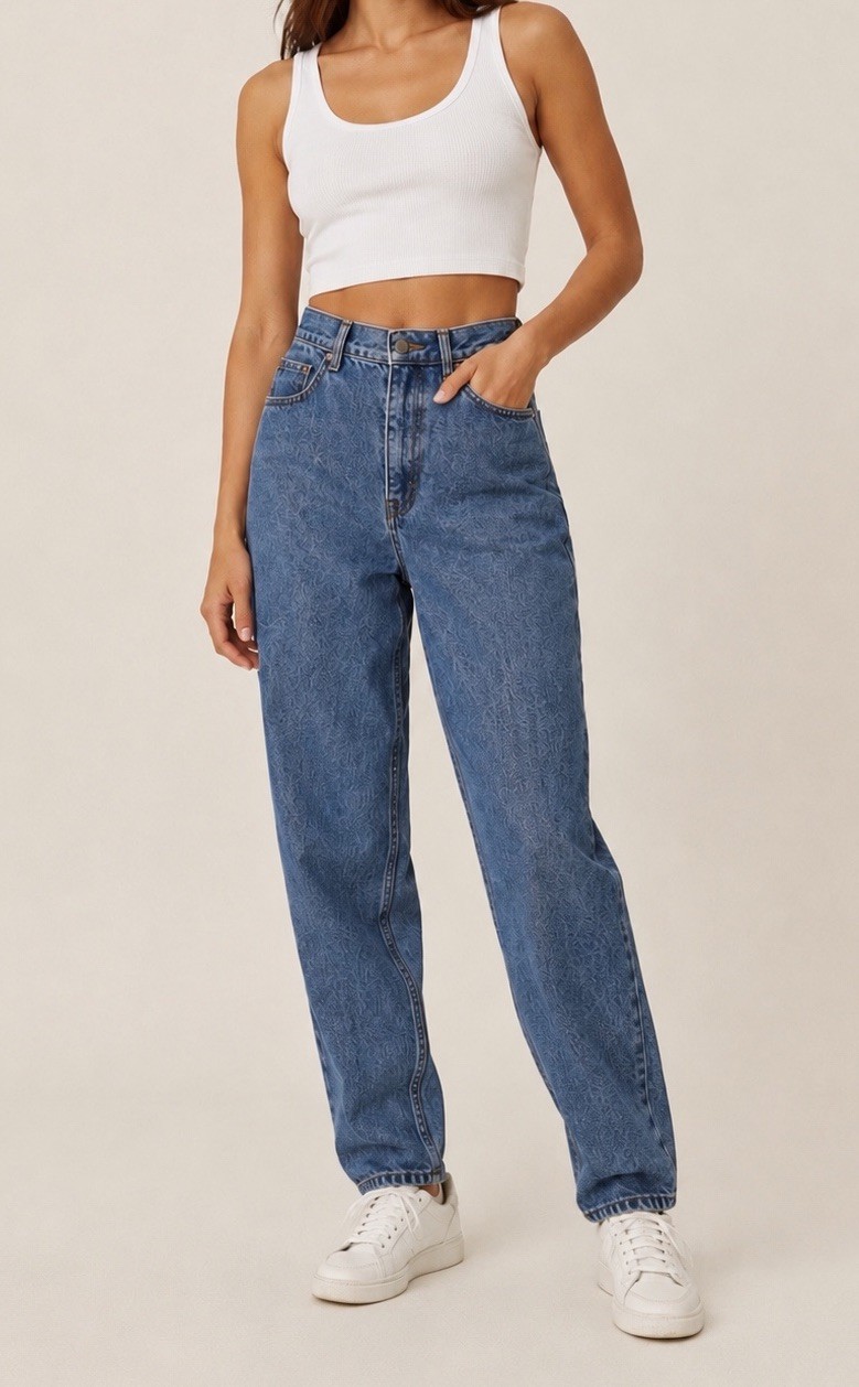 Vintage 90s Seasons Sport High Rise Relaxed Fit Long Tapered Leg Jeans Sz 12