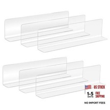 20pcs Clear Plastic Shelf Dividers Organizer - Clear Plastic Commodity