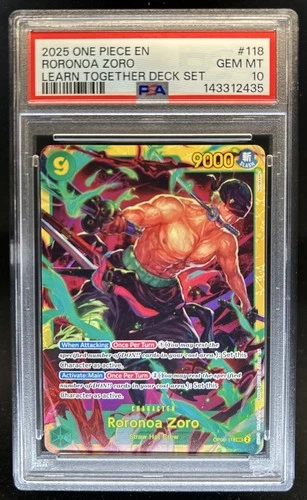 2024 One Piece The Best Roronoa Zoro Secret Rare #OP06-118 PSA 10 GEM MINT