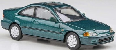 Paragon Honda Civic Coupe EJ1 Paradise Blue Green 1995 (RHD) Maßstab 1:64