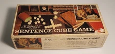 Complete Vintage 1971 Scrabble Sentence Cube Board Game by Selchow & Righter