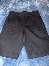 Youth kids boys sweatshorts long jorts old navy black large 10-12