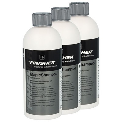 THE FINISHER MagicShampoo Glanzshampoo 3 X 500 ml Autoshampoo Versiegelung KFZ