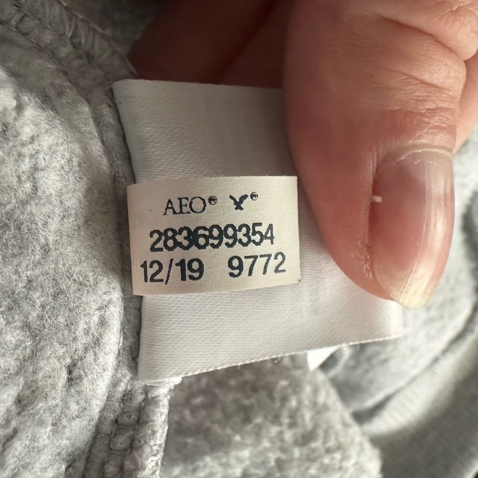 American Eagle Grey Oversized Pullover Drawstring… - image 11