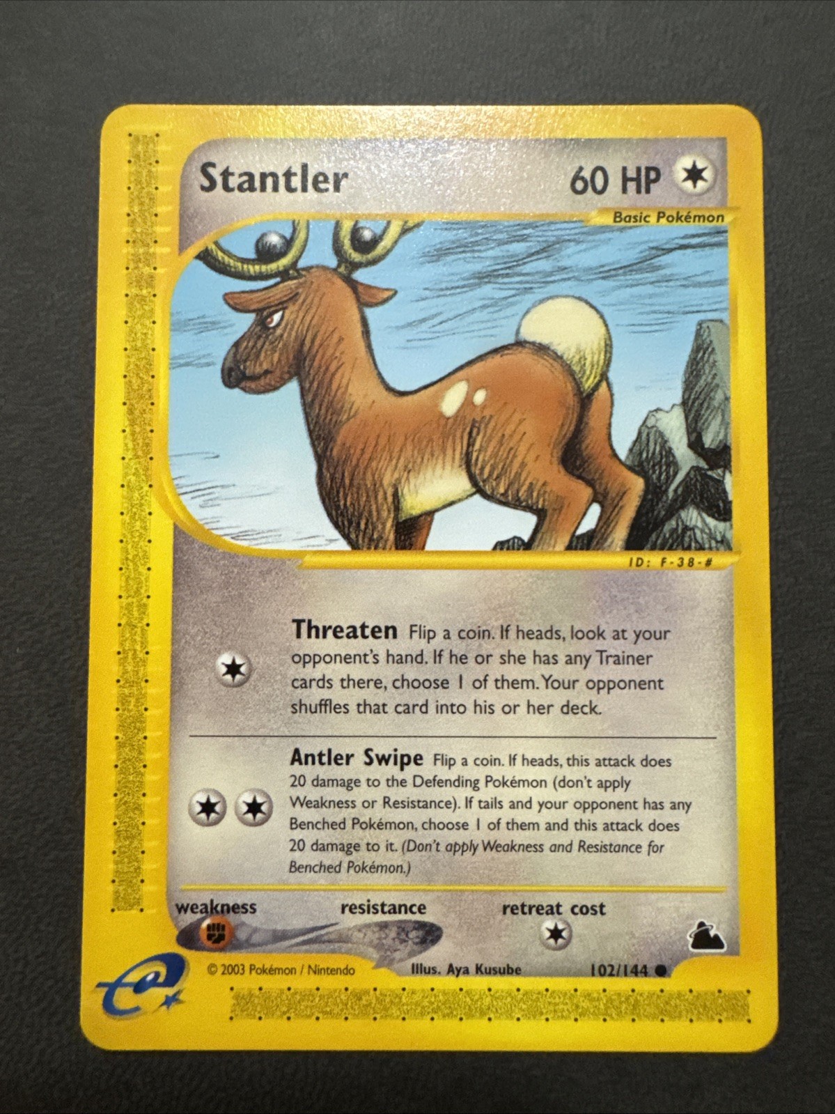 Stantler 102/144 Skyridge WOTC Vintage Pokemon 2003