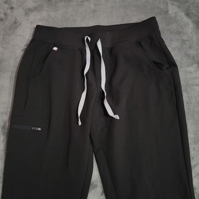 FIGS Scrub Pants Women Medium Black Zamora Jogger Technical Collection W18SW2005