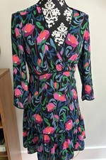 Kate Spade Size 2 New York Black Floral Swirl Dress MSRP 368 New Fully Lined