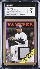2023 Topps - 1988 Baseball Relics Patch Mariano Rivera Gold /50 CGC 9 Mint Pop 1