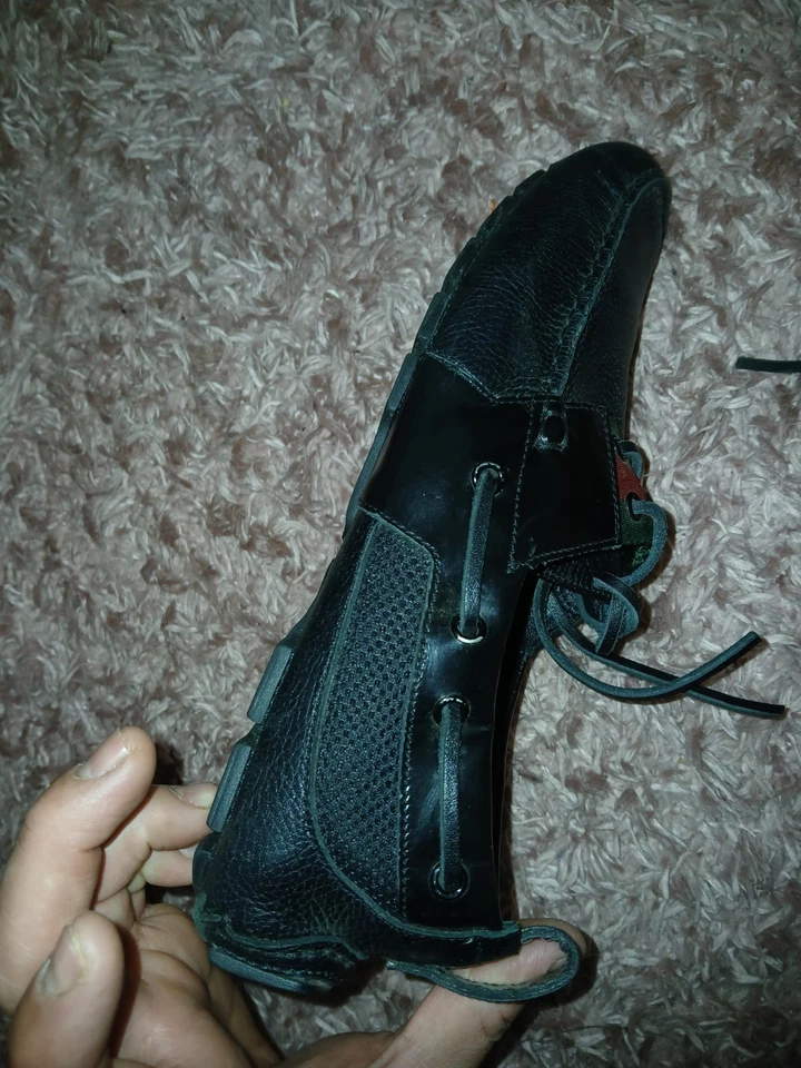 Gucci Loflers Hombre Negro Con Verde Foto 2 de 4