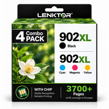 902XL Compatible Ink Cartridge 4PK BK/C/M/Y Premium for OfficeJet Pro 6975 6978