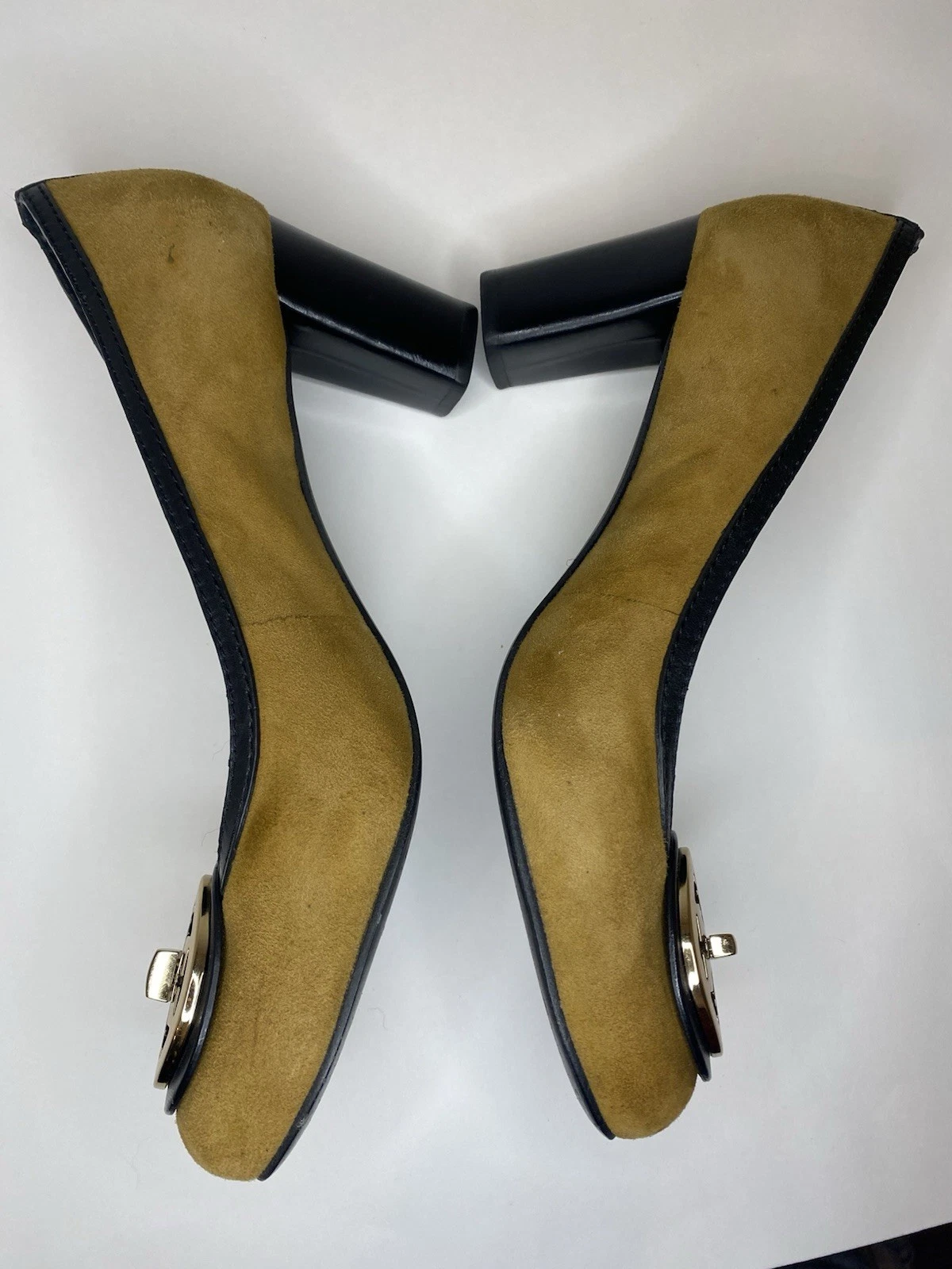 Tory Burch donna tacco camoscio marrone misura 9 5 m eur 40 made in brazil pelle