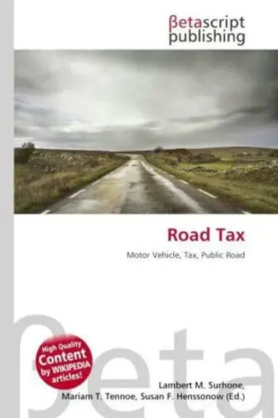 Lambert M. Surhone (U. A.) | Road Tax | Taschenbuch | Englisch (2026)-image