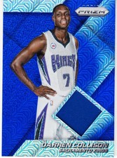 2014-15 Panini Prizm Blue Mojo Jersey Darren Collison #61
