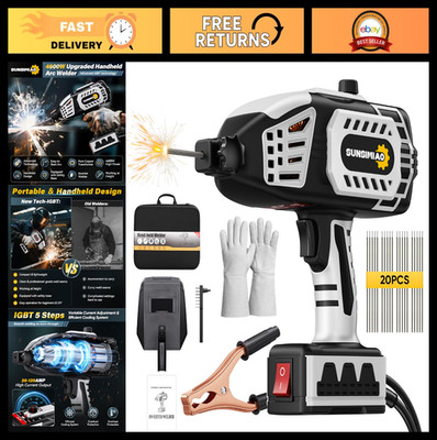 Portable Handheld Welding Machine 110V - IGBT Inverter, 20PCS Rods, 5 Current Se