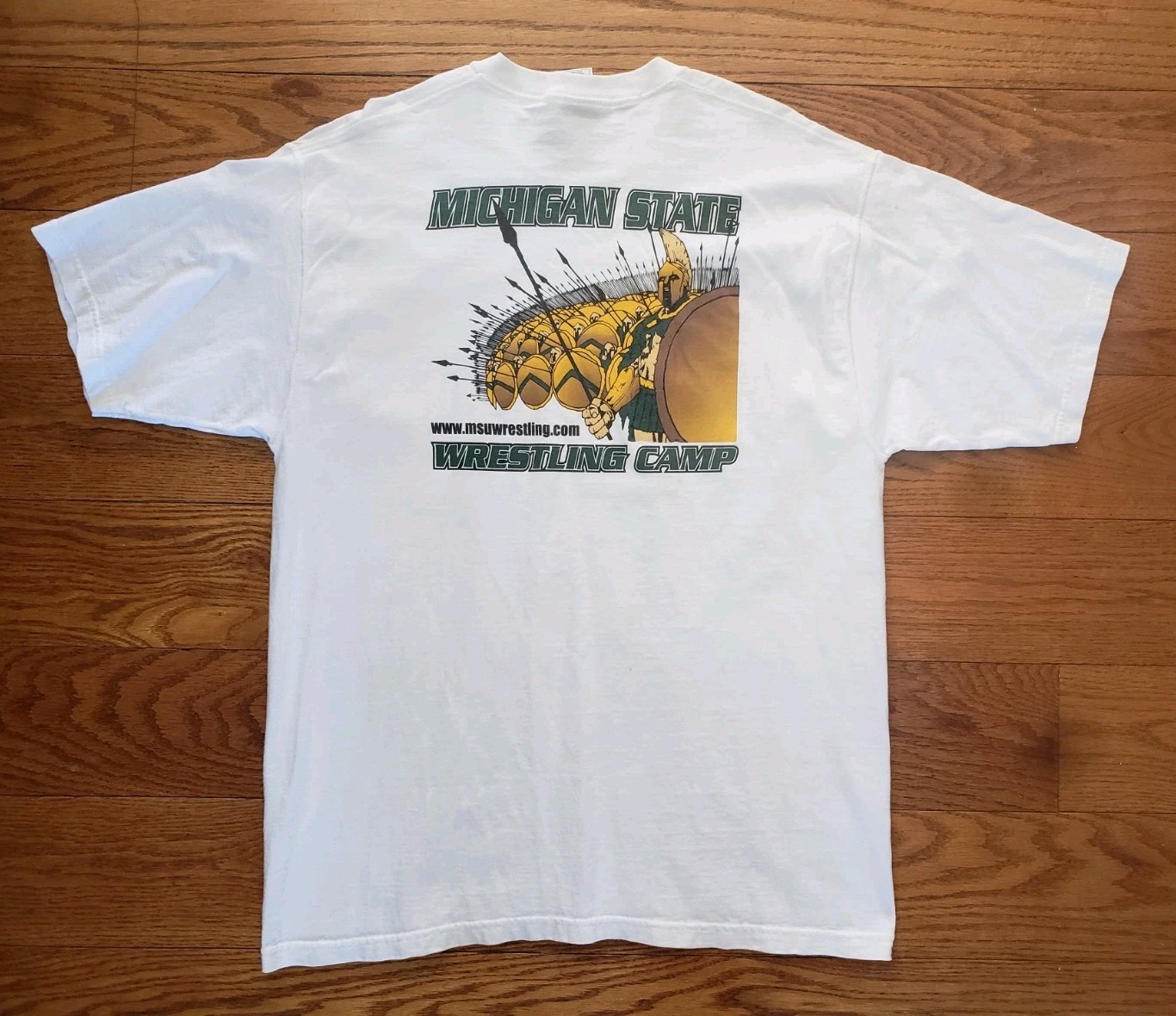 Vintage Michigan State Spartans MSU Wrestling T-Shirt Large Y2K 2000s