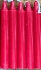 5 Red Chime (Mini) Ritual Spell Candles!