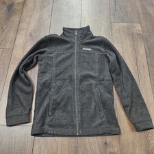 Charcoal Grey Columbia Kid's Fleece Zip Up Jacket Size Medium