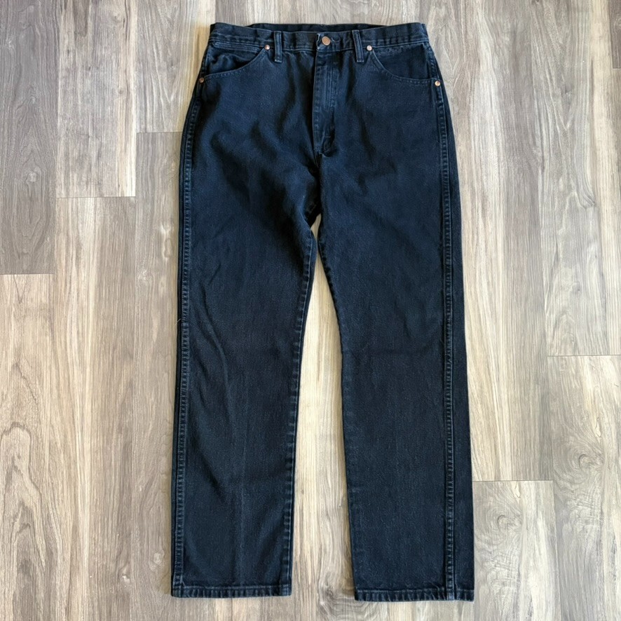 's Size 34x32 Black Straight Leg Cowboy