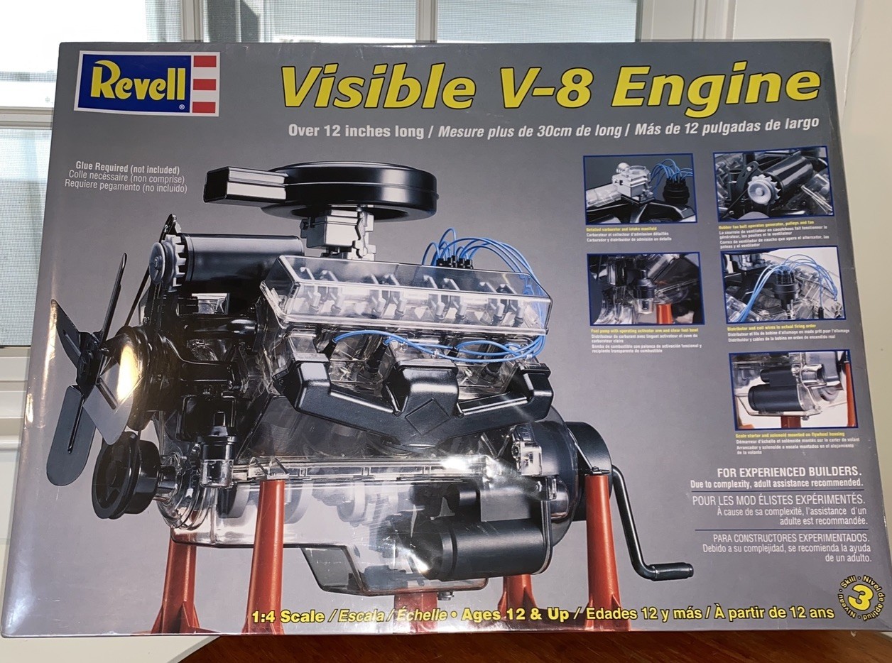 REVELL 85-8883 VISIBLE V8 ENGINE MODEL KIT-NIB-1:4 SCALE New