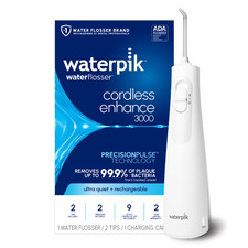 Waterpik Cordless Enhance 3000 Water Flosser 2 Settings 2 Tips ADA Accepted