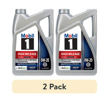 (2 pack) Mb1 High Mileage Full Synthetic Motor Oil 0W-20, 5 Qt Mileage Optimized 35.71 per gallon