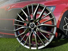 4X 20 Inch 5X114.3 Lexus RX F Style Hyper Black Wheels: Fits For GS, IS, ES