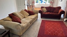 4 seater and 2 seater Furniture Village Lorenzo sofas