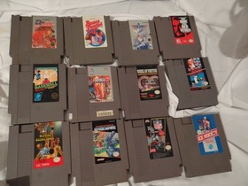 Nintendo NES Bundle Complete w/ 12 Games 2 Controllers Power & AV New 72 Pin