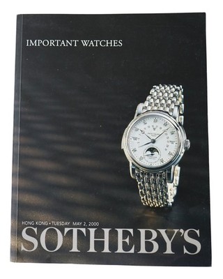 Sotheby's Important Watches May 2000  Auction Watch Catalogue