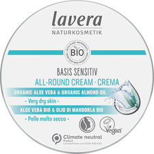 Image of Lavera Basis Sensitiv All-Round Cream - Vegan Organic Aloe Vera & Almond Oil 150