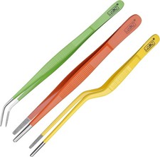 HADIZ Garden Tweezers set of 3,15cm Size Stainless Steel for Succulents  Cactus