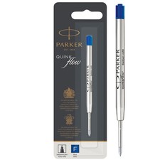 Parker Ballpoint Pen Ink Refill   Fine Tip   Blue QUINKflow Ink   1 Count fine n