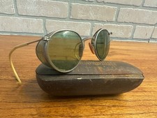 Vintage Fulvue AO-23 Green Motorcycle/Aviator Glasses Safety Goggles Steampunk