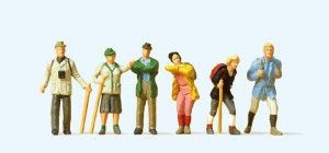 Preiser 10290 Wanderers (Pk6) Exclusive Figure Set HO Gauge