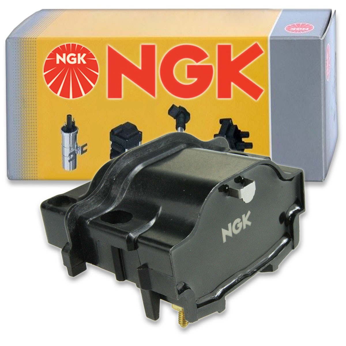 1 pc NGK Ignition Coil for 1995-1997 Geo Prizm 1.6L 1.8L L4 - Spark Plug xy