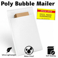 Poly Bubble Mailers #0 6x10 CD DVD VMB Tough Dimple Design Ultra light