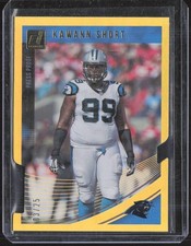 Kawann Short #43 Press Proof Gold Die Cut /25 2018 Donruss *HOT*