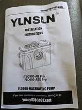 1000W Macerator Pump | PCB Function | Toilet Pump Upflush to 39.4ft/12 m,2800...