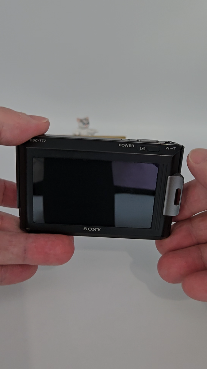 N.MINT] SONY Cyber-shot DSC-T77 Black Compact Digital Camera From