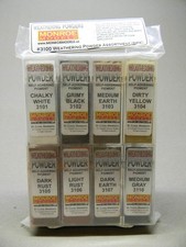 MONROE MODELS WEATHERING POWDER 8 PACK dirty rust grimy corrosion MON3100 NEW