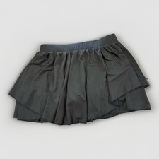 Women's Black High Waist Athletic Skirt With Shorts Stretch Pockets Skort 2XL
